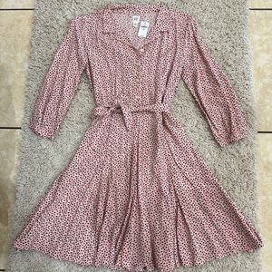 GAP kids light pink with red, navy blue and pink hearts.